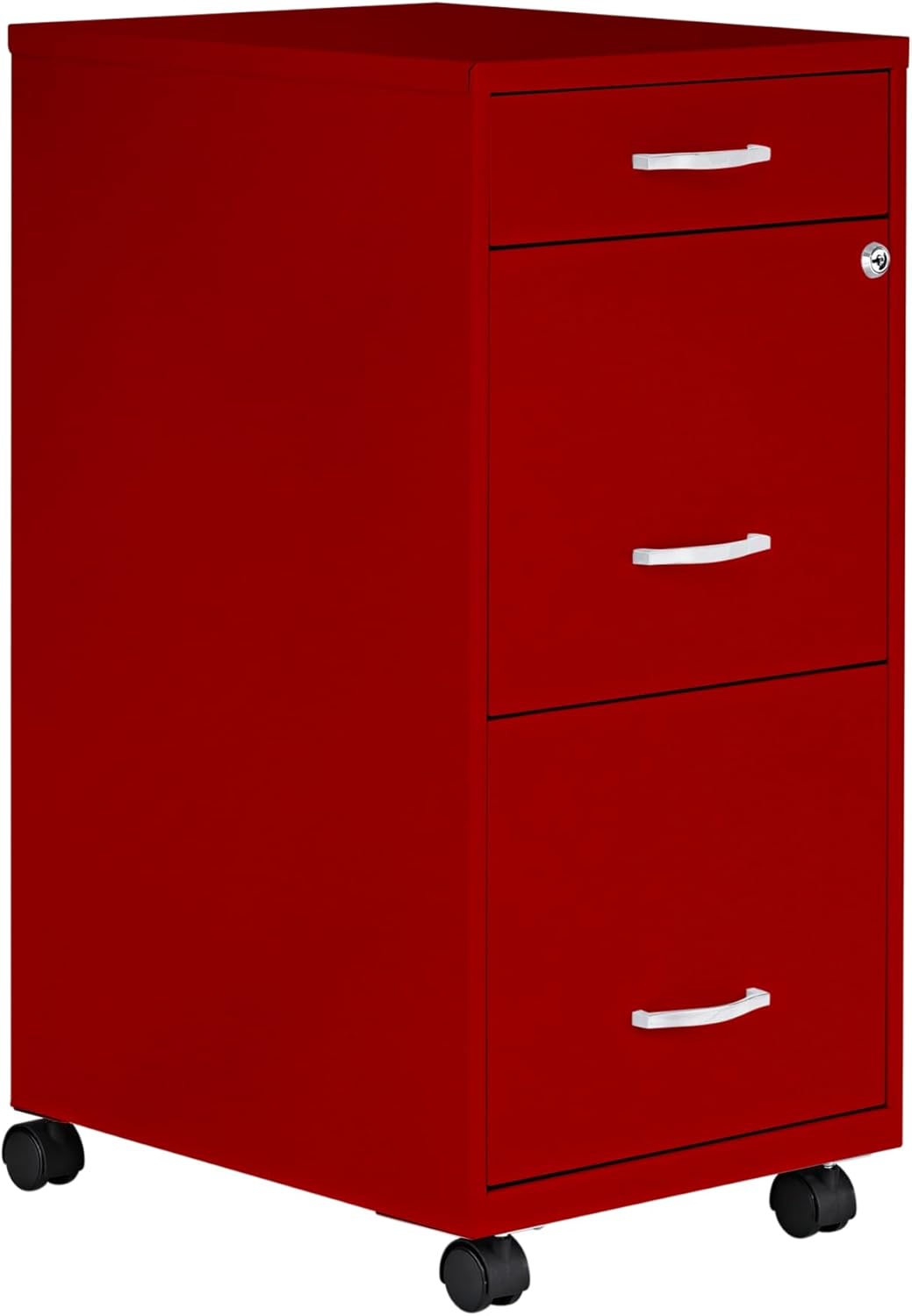 Lorell LYS SOHO Box/File/File 3-Drawer Mobile File Cabinet, Black