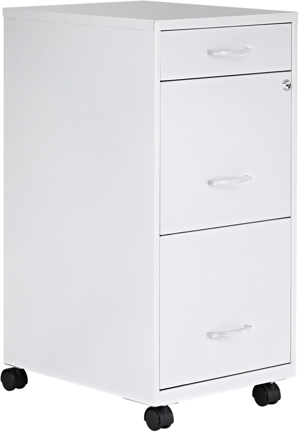 Lorell LYS SOHO Box/File/File 3-Drawer Mobile File Cabinet, Black