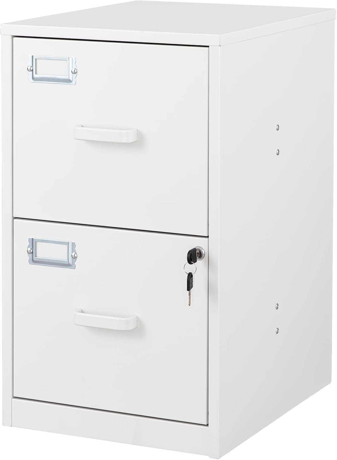 2 Drawer File Cabinet with Lock Vertical Filing Storage Cabinet Office Home Steel Vertical File Cabinets for Letter Size File Cabinet Locked,Assembly Required