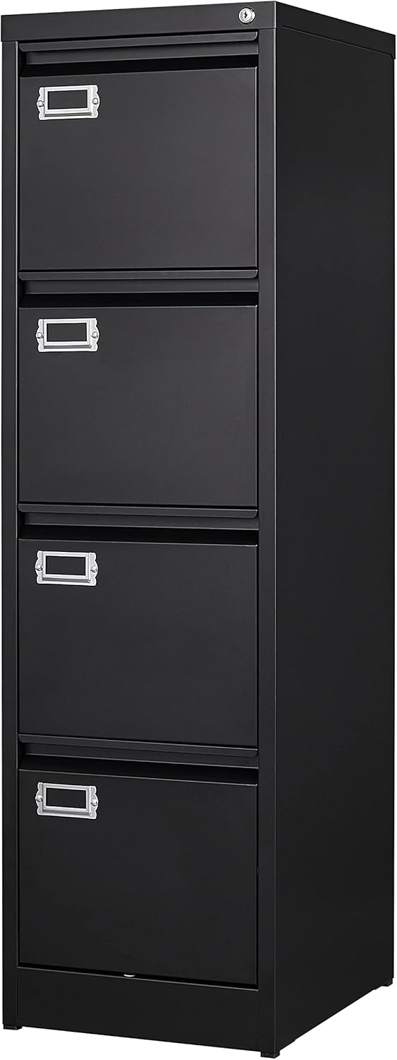 2 Drawer File Cabinet with Lock Vertical Filing Storage Cabinet Office Home Steel Vertical File Cabinets for Letter Size File Cabinet Locked,Assembly Required