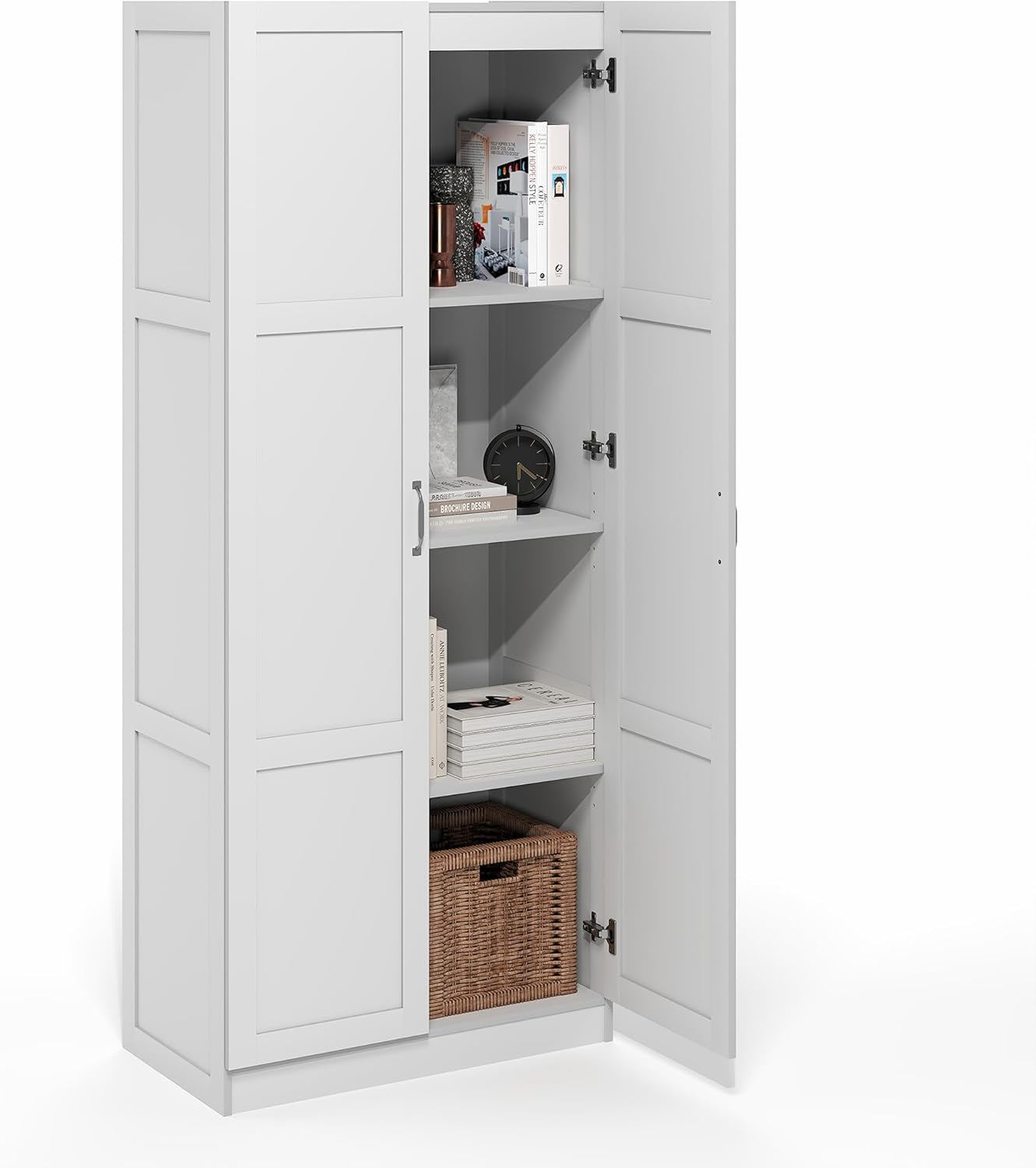 Furinno PASIR Book Shelf, 3-Tier Bookshelf, Bookcase, 9.7" x 23.7" x 31.5", for Living Room, Bedroom, Home Office, Blackwood