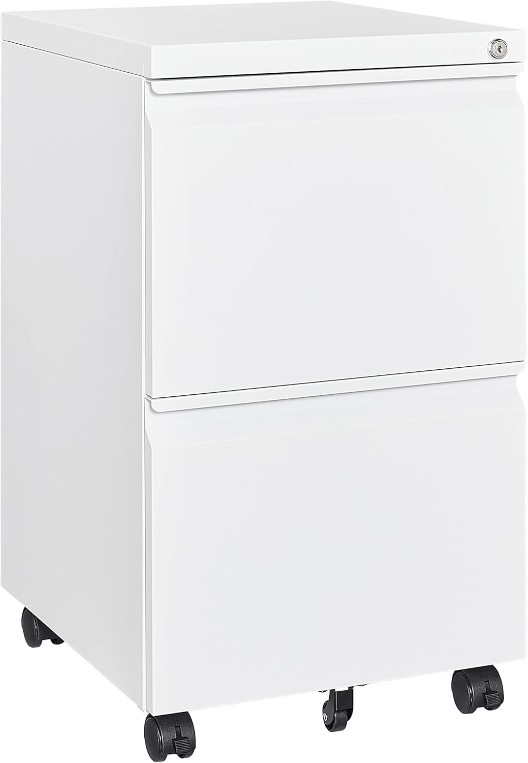 2 Drawer File Cabinet with Lock Vertical Filing Storage Cabinet Office Home Steel Vertical File Cabinets for Letter Size File Cabinet Locked,Assembly Required