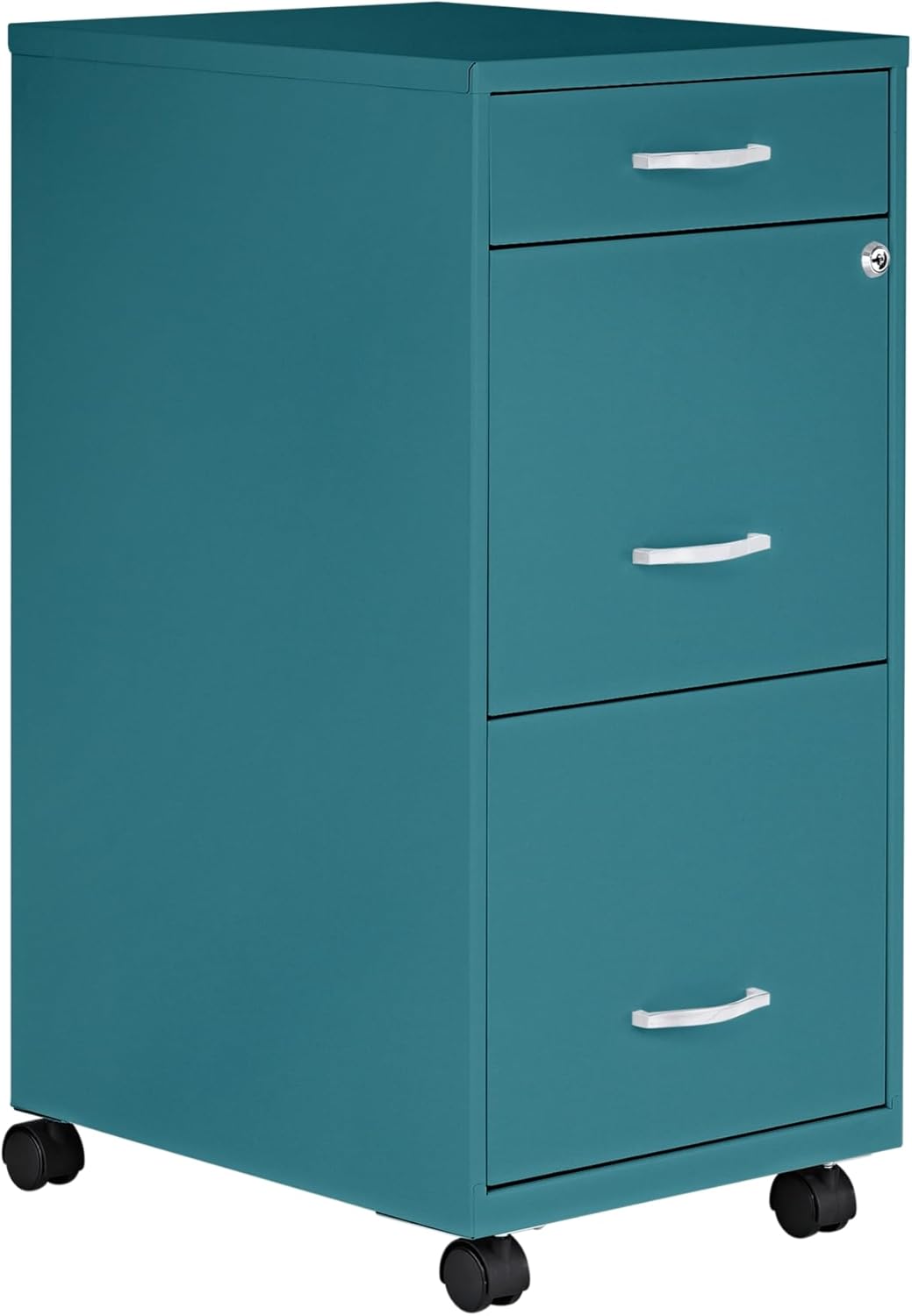 Lorell LYS SOHO Box/File/File 3-Drawer Mobile File Cabinet, Black