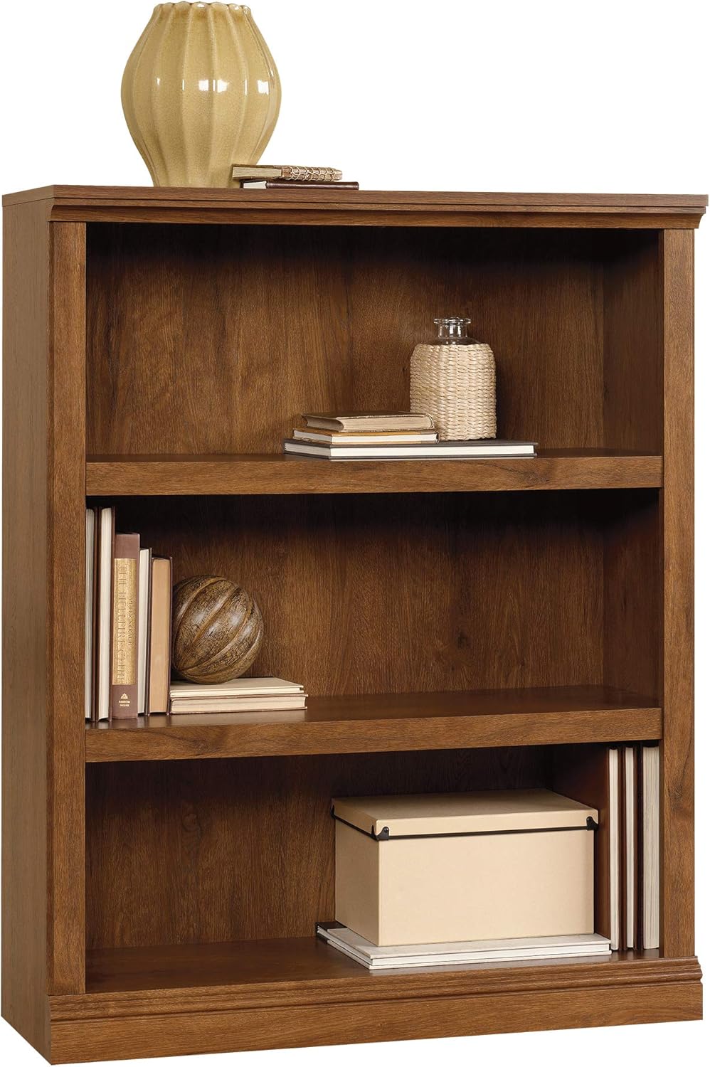 Sauder Miscellaneous Storage 3-Shelf Bookcase/ Book shelf, Select Cherry finish
